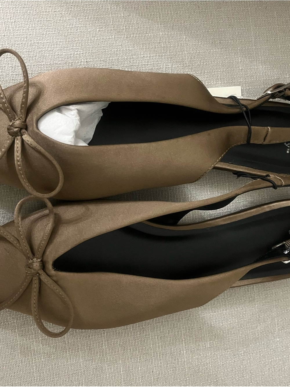 a new day Taupe Bow Slingback Flats